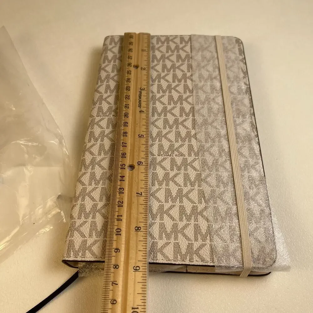 Michael Kors Giftables Medium Notebook Signature Cream NWT